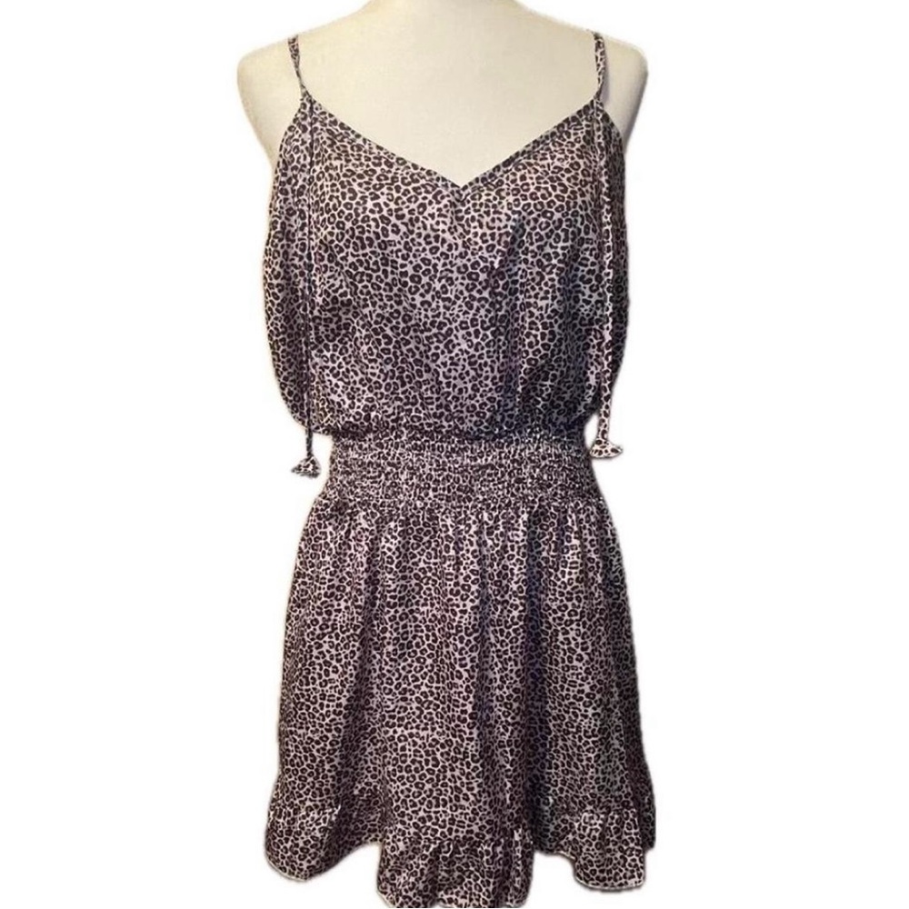 Leopard Print Sleeveless Dress